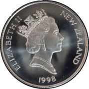 New Zealand Five Dollars Pride in New Zealand 1998 (v) Sets only KM# 110 NEW ZEALAND ELIZABETH II 1998 RDM coin obverse