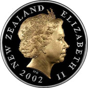 New Zealand Five Dollars Queens Jubilee - Royal Sceptre 2002 (l) Proof. 100 pieces were housed in a stamp cover KM# 151 NEW ZEALAND ELIZABETH II 2002 IRB coin obverse New Zealand Five Dollars Queens Jubilee - Royal Sceptre 2002 (l) Proof. 100 pieces were housed in a stamp cover KM# 151 NEW ZEALAND ELIZABETH II 2002 IRB coin obverse