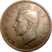 New Zealand Half Crown George VI 1948 KM# 19 KING GEORGE THE SIXTH HP coin obverse New Zealand Half Crown George VI 1948 KM# 19 KING GEORGE THE SIXTH HP coin obverse