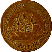 UK Half Penny Bristol - Patent Sheathing Nail Manufactory / S. Guppy 1812  PATENT SHEATHING NAIL MANUFACTORY. BRISTOL coin obverse UK Half Penny Bristol - Patent Sheathing Nail Manufactory / S. Guppy 1812  PATENT SHEATHING NAIL MANUFACTORY. BRISTOL coin obverse
