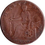 UK Halfpenny Middlesex - National Series / Duke of York 1795  HALFPENNY 1790 coin reverse UK Halfpenny Middlesex - National Series / Duke of York 1795  HALFPENNY 1790 coin reverse