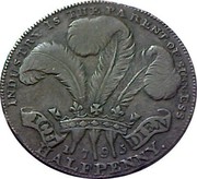 UK Halfpenny (Prince of Wales Token) INDUSTRY IS THE PARENT OF SUCCESS ICH DIEN 1795 HALFPENNY coin reverse UK Halfpenny (Prince of Wales Token) INDUSTRY IS THE PARENT OF SUCCESS ICH DIEN 1795 HALFPENNY coin reverse