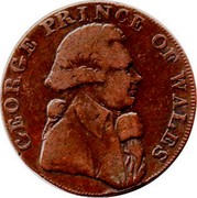 UK Halfpenny (Prince of Wales) GEORGE PRINCE OF WALES coin obverse