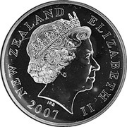 New Zealand One Dollar Centenary of Scouting 2007 (l) KM# 298 NEW ZEALAND ELIZABETH II 2007 IRB coin obverse New Zealand One Dollar Centenary of Scouting 2007 (l) KM# 298 NEW ZEALAND ELIZABETH II 2007 IRB coin obverse