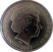 New Zealand One Dollar Diamond Wedding Anniversary 2007 (m) KM# 302 NEW ZEALAND ELIZABETH II 2007 IRB coin obverse New Zealand One Dollar Diamond Wedding Anniversary 2007 (m) KM# 302 NEW ZEALAND ELIZABETH II 2007 IRB coin obverse