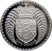New Zealand One Dollar Elizabeth II 1979 (o) Proof KM# 48a ONE DOLLAR coin reverse New Zealand One Dollar Elizabeth II 1979 (o) Proof KM# 48a ONE DOLLAR coin reverse