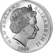 New Zealand One Dollar Giant Eagle 2009 (m) Prooflike KM# 324 NEW ZEALAND ELIZABETH II 2009 IRB coin obverse New Zealand One Dollar Giant Eagle 2009 (m) Prooflike KM# 324 NEW ZEALAND ELIZABETH II 2009 IRB coin obverse
