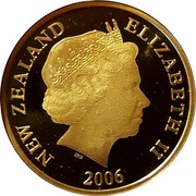 New Zealand One Dollar Gold Rushes - West Coast 2006 (w) KM# 293 NEW ZEALAND ELIZABETH II 2006 IRB coin obverse
