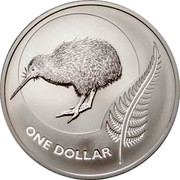 New Zealand One Dollar Icons of New Zealand Series - Kiwi 2011 (m) Prooflike KM# 335 ONE DOLLAR coin reverse New Zealand One Dollar Icons of New Zealand Series - Kiwi 2011 (m) Prooflike KM# 335 ONE DOLLAR coin reverse