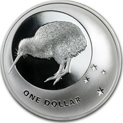 New Zealand One Dollar Kiwi 2010 (m) KM# 331 ONE DOLLAR coin reverse New Zealand One Dollar Kiwi 2010 (m) KM# 331 ONE DOLLAR coin reverse