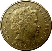 New Zealand One Dollar (Kiwi) KM# 120a NEW ZEALAND ELIZABETH II *YEAR* IRB coin obverse
