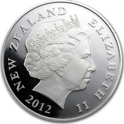 New Zealand One Dollar Maori Art 2012 (u) Proof KM# 351 NEW ZEALAND ELIZABETH II 2012 coin obverse New Zealand One Dollar Maori Art 2012 (u) Proof KM# 351 NEW ZEALAND ELIZABETH II 2012 coin obverse