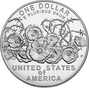USA One Dollar World War I Centennial 2018 P ONE DOLLAR E PLURIBUS UNUM UNITED STATES OF AMERICA P LCT DE coin reverse