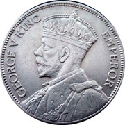 New Zealand One Florin George V 1933 KM# 4 GEORGE V KING EMPEROR coin obverse New Zealand One Florin George V 1933 KM# 4 GEORGE V KING EMPEROR coin obverse