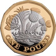 UK One Pound Nations of the Crown 2017 Proof ONE POUND DP coin reverse UK One Pound Nations of the Crown 2017 Proof ONE POUND DP coin reverse
