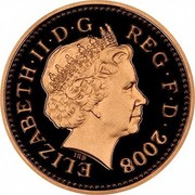 UK One Pound Scottish Thistle 2008 ELIZABETH II D G REG F D 2008 IRB coin obverse UK One Pound Scottish Thistle 2008 ELIZABETH II D G REG F D 2008 IRB coin obverse