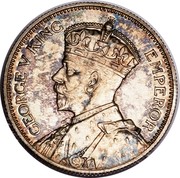 New Zealand One Shilling George V 1935 KM# 3 GEORGE V KING EMPEROR coin obverse New Zealand One Shilling George V 1935 KM# 3 GEORGE V KING EMPEROR coin obverse