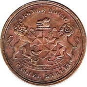 New Zealand Penny Beath G. L. & Co - Christchurch (1860-1869) A uniface obverse die trial KM# Tn8 ARGYLE HOUSE IX EA NOSTRA VOCO CASHEL STREET coin obverse New Zealand Penny Beath G. L. & Co - Christchurch (1860-1869) A uniface obverse die trial KM# Tn8 ARGYLE HOUSE IX EA NOSTRA VOCO CASHEL STREET coin obverse