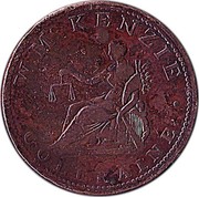 UK Penny Coleraine - W. McKenzie 1813  W . MC KENZIE COLERAINE coin obverse