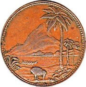 New Zealand Penny Gilmour John - New Plymouth 1875 KM# Tn21 JOHN GILMOUR coin obverse New Zealand Penny Gilmour John - New Plymouth 1875 KM# Tn21 JOHN GILMOUR coin obverse