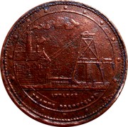 New Zealand Penny McCaul George (Grahamstown) (1875)1874 KM# Tn44 ADVANCE THAMES GOLDFIELDS coin obverse