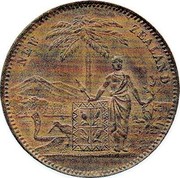 New Zealand Penny Milner & Thompson - Christchurch 1881 KM# Tn47 NEW ZEALAND coin reverse