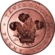 UK Penny Tavistock - Devon Mines 1811  TAVISTOCK PENNY TOKEN coin reverse UK Penny Tavistock - Devon Mines 1811  TAVISTOCK PENNY TOKEN coin reverse