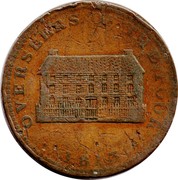 UK Penny Token Sheffield Overseers Of The Poor 1813  OVERSEERS OF THE POOR ∙ 1813 ∙ coin reverse