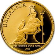 UK Pound Britannia 2013 British Royal Mint Proof KM# 1269 BRITANNIA 1/20 OUNCE FINE GOLD 2013 coin reverse UK Pound Britannia 2013 British Royal Mint Proof KM# 1269 BRITANNIA 1/20 OUNCE FINE GOLD 2013 coin reverse