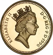 UK Pound Celtic Cross of Northern Ireland 1996 Proof KM# 972 ELIZABETH II D∙G∙REG∙F∙D∙1996 RDM coin obverse UK Pound Celtic Cross of Northern Ireland 1996 Proof KM# 972 ELIZABETH II D∙G∙REG∙F∙D∙1996 RDM coin obverse