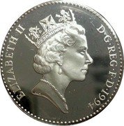 UK Pound Scottish Arms 1994 Proof KM# 967a ELIZABETH II D∙G∙REG∙F∙D∙1994 RDM coin obverse