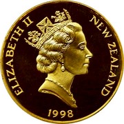 New Zealand Ten Dollars 100 Years of mottoring 1998 (v) Proof KM# 114a NEW ZEALAND ELIZABETH II 1998 RDM coin obverse New Zealand Ten Dollars 100 Years of mottoring 1998 (v) Proof KM# 114a NEW ZEALAND ELIZABETH II 1998 RDM coin obverse