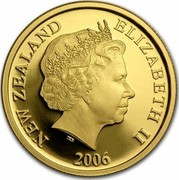 New Zealand Ten Dollars Gold Rushes - Otago 2006 (w) Proof KM# 308 NEW ZEALAND ELIZABETH II 2006 coin obverse New Zealand Ten Dollars Gold Rushes - Otago 2006 (w) Proof KM# 308 NEW ZEALAND ELIZABETH II 2006 coin obverse