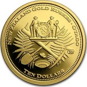 New Zealand Ten Dollars Gold Rushes - Otago 2006 (w) Proof KM# 308 NEW ZEALAND GOLD RUSHES OTACO TEN DOLLARS coin reverse New Zealand Ten Dollars Gold Rushes - Otago 2006 (w) Proof KM# 308 NEW ZEALAND GOLD RUSHES OTACO TEN DOLLARS coin reverse