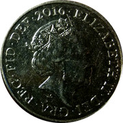 UK Ten Pence Royal Arms Shield Puzzle 2016 2016 ELIZABETH II DEI GRA REG FID DEF J.C coin obverse UK Ten Pence Royal Arms Shield Puzzle 2016 2016 ELIZABETH II DEI GRA REG FID DEF J.C coin obverse