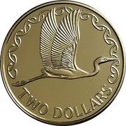 New Zealand Two Dollars Heron 2022 KM# 121 TWO DOLLARS coin reverse New Zealand Two Dollars Heron 2022 KM# 121 TWO DOLLARS coin reverse