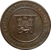 UK Two Penny Norwich - Robert Blake ND (1811-1815)  NORWICH TWO PENNY PIECE FOR CHANGE NOT PROFIT ∙ coin reverse UK Two Penny Norwich - Robert Blake ND (1811-1815)  NORWICH TWO PENNY PIECE FOR CHANGE NOT PROFIT ∙ coin reverse