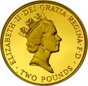 UK Two Pounds 300th Anniversary - Bank of England 1994 Proof KM# 968 ELIZABETH∙II∙DEI∙GRATIA∙REGINA∙F∙D ∙ TWO POUNDS ∙ RDM coin obverse UK Two Pounds 300th Anniversary - Bank of England 1994 Proof KM# 968 ELIZABETH∙II∙DEI∙GRATIA∙REGINA∙F∙D ∙ TWO POUNDS ∙ RDM coin obverse