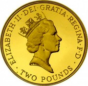 UK Two Pounds 300th Anniversary of the Claim of Right 1989 Proof KM# 961 ELIZABETH∙II∙DEI∙GRATIA∙REGINA∙F∙D ∙ TWO POUNDS ∙ RDM coin obverse UK Two Pounds 300th Anniversary of the Claim of Right 1989 Proof KM# 961 ELIZABETH∙II∙DEI∙GRATIA∙REGINA∙F∙D ∙ TWO POUNDS ∙ RDM coin obverse