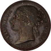 UK Two Shillings Pattern 1848  VICTORIA REGINA 1848 coin obverse UK Two Shillings Pattern 1848  VICTORIA REGINA 1848 coin obverse