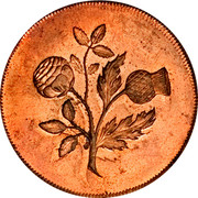 UK 1/2 Penny Anne Pattern ND (1707) KM# PnA34 - coin reverse UK 1/2 Penny Anne Pattern ND (1707) KM# PnA34 - coin reverse