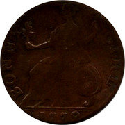 UK 1/2 Penny Gregory III Pon - Bonny Girl 1779  BONNY GIRL 1779 coin reverse UK 1/2 Penny Gregory III Pon - Bonny Girl 1779  BONNY GIRL 1779 coin reverse