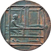 UK 1/2 Penny Lancashire - Rochdale / Weaver & Dove ND (1792)  - coin obverse UK 1/2 Penny Lancashire - Rochdale / Weaver & Dove ND (1792)  - coin obverse