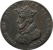 UK 1/2 Penny (Lincolnshire - Sleaford / John of Gaunt) IOHN OF GAUNT DUKE OF LANCASTER coin obverse UK 1/2 Penny (Lincolnshire - Sleaford / John of Gaunt) IOHN OF GAUNT DUKE OF LANCASTER coin obverse