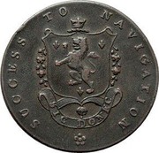 UK 1/2 Penny (Lincolnshire - Sleaford / John of Gaunt) SUCCESS TO NAVIGATION SIC DONEC coin reverse UK 1/2 Penny (Lincolnshire - Sleaford / John of Gaunt) SUCCESS TO NAVIGATION SIC DONEC coin reverse