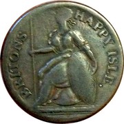 UK 1/2 Penny Louis the Sixteenth - Britons Happy Isle ND (1760-1797)  BRITONS HAPPY ISLE. coin reverse UK 1/2 Penny Louis the Sixteenth - Britons Happy Isle ND (1760-1797)  BRITONS HAPPY ISLE. coin reverse
