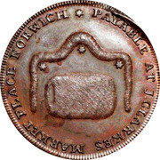 UK 1/2 Penny (Norfolk - Norwich / J. Clarke) PAYABLE AT J. CLARKE'S MARKET PLACE NORWICH * coin obverse UK 1/2 Penny (Norfolk - Norwich / J. Clarke) PAYABLE AT J. CLARKE'S MARKET PLACE NORWICH * coin obverse