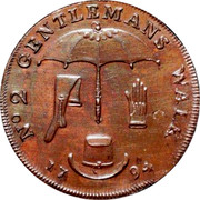 UK 1/2 Penny (Norfolk - Norwich / J. Clarke) NO2 GENTLEMANS WALK 1794 coin reverse UK 1/2 Penny (Norfolk - Norwich / J. Clarke) NO2 GENTLEMANS WALK 1794 coin reverse