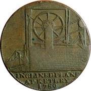UK 1/2 Penny Shropshire - Coalbrook Dale 1792  INCLINED PLANE AT KETLEY 1789 coin reverse UK 1/2 Penny Shropshire - Coalbrook Dale 1792  INCLINED PLANE AT KETLEY 1789 coin reverse