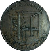 UK 1/2 Penny (Suffolk - Haverhill) HAVERHILL MANUFACTORY coin obverse UK 1/2 Penny (Suffolk - Haverhill) HAVERHILL MANUFACTORY coin obverse